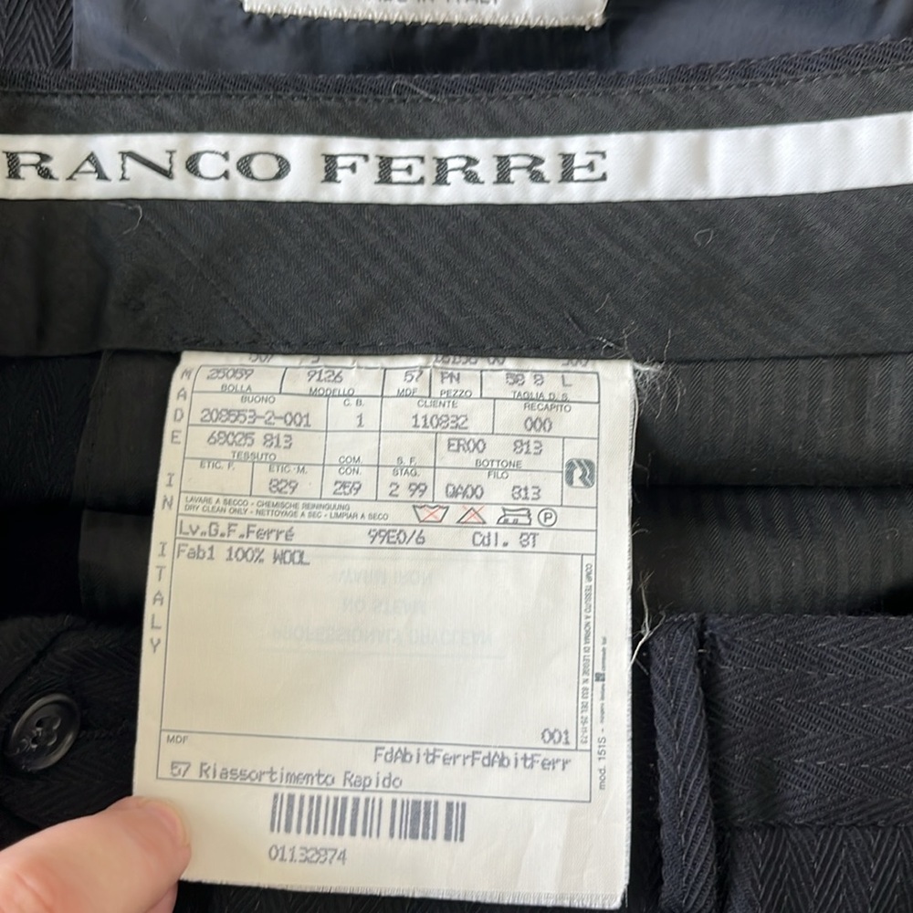 Gianfranco Ferre Textured Striped Double Breasted Suit - Picture 12 of 13